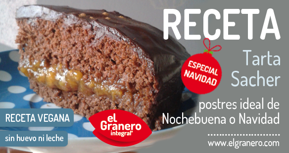 image of RECETA: Tarta Sacher Vegana | El Granero Integral